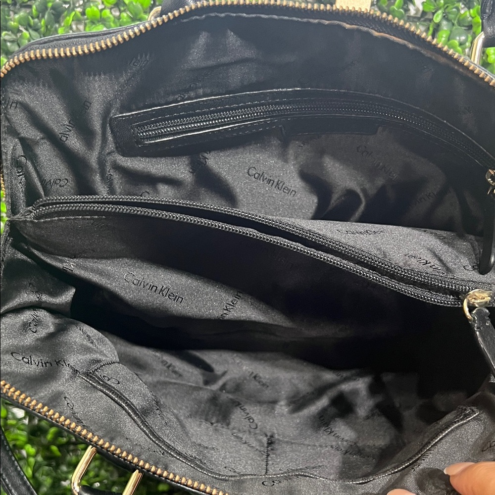 Calvin Klein Sutton Lamb Satchel Bag - Picture 9 of 16